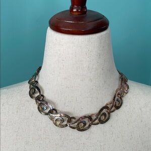 Modern Sculptural Statement Necklace